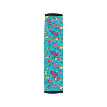 Cocktail Pattern Print Design 03 Car Seat Belt Cover