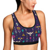 Native American Eagle Indian Pattern Sports Bra