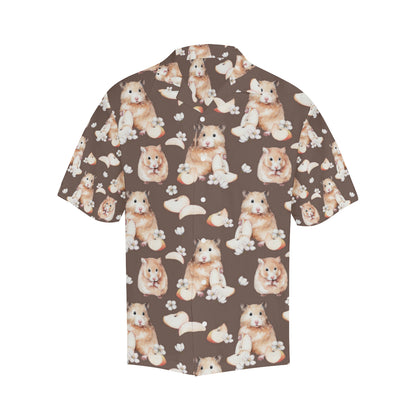 Hamster Pattern Print Design 03 Men's Hawaiian Shirt