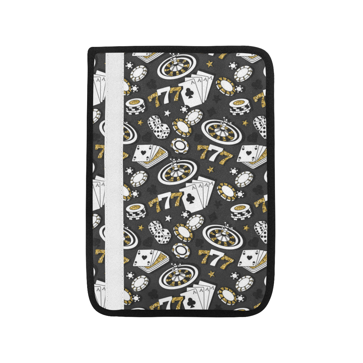 Casino Pattern Print Design 05 Car Seat Belt Cover