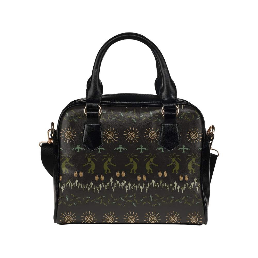 Mayan Pattern Print Design 04 Shoulder Handbag