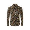 Steampunk Butterfly Design Themed Print Men's Long Sleeve Shirt