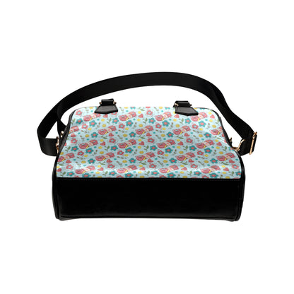 Crochet Pattern Print Design 01 Shoulder Handbag