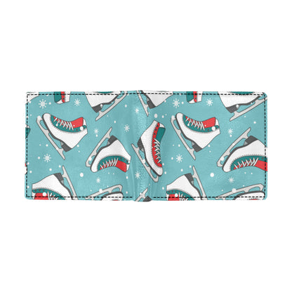 Ice Skate Pattern Print Design 03 Men's ID Card Wallet