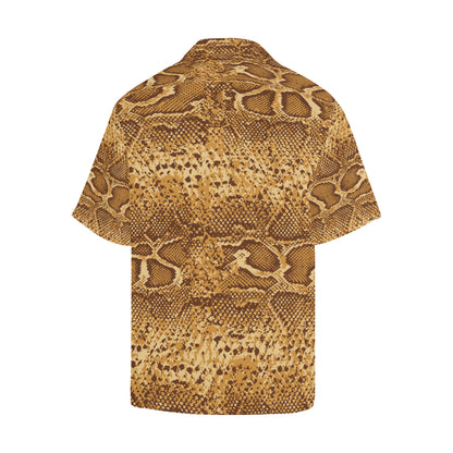 Python Brown Pattern Print Design A03 Men's Hawaiian Shirt