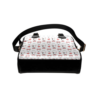 Bull Terriers Pattern Print Design 08 Shoulder Handbag