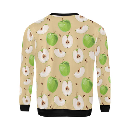 Apple Pattern Print Design AP07 Men Long Sleeve Sweatshirt