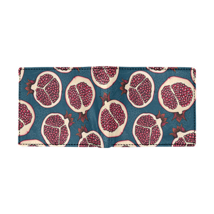 Pomegranate Pattern Print Design PG02 Men's ID Card Wallet