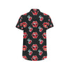 Cherry Pattern Print Design CH04 Men's Short Sleeve Button Up Shirt