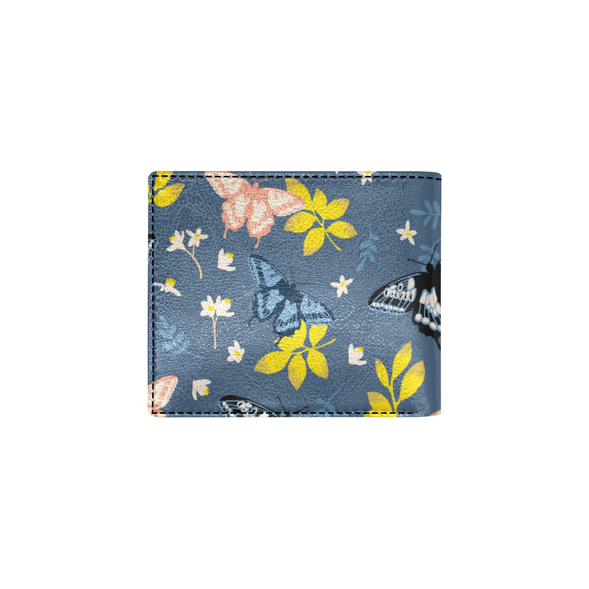 Monarch Butterfly Pattern Print Design 02 Men's ID Card Wallet