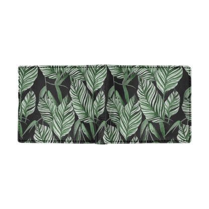 Palm Leaves Pattern Print Design PL09 Men's ID Card Wallet