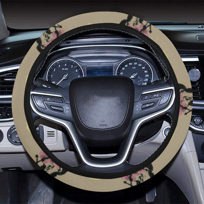 Christian Pattern Print Design 04 Steering Wheel Cover with Elastic Edge