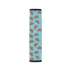 Brow Sea Turtle Print Pattern Car Seat Belt Cover