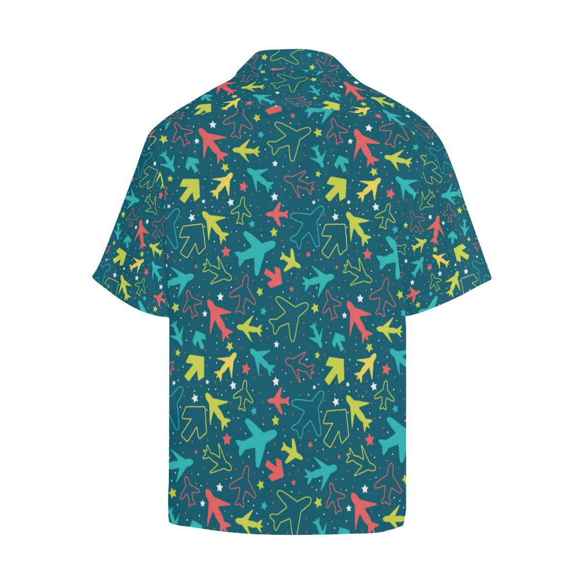 Airplane Pattern Print Design 05 Men's Hawaiian Shirt