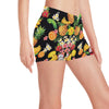 Tropical Fruits Pattern Print Design TF02 Yoga Shorts