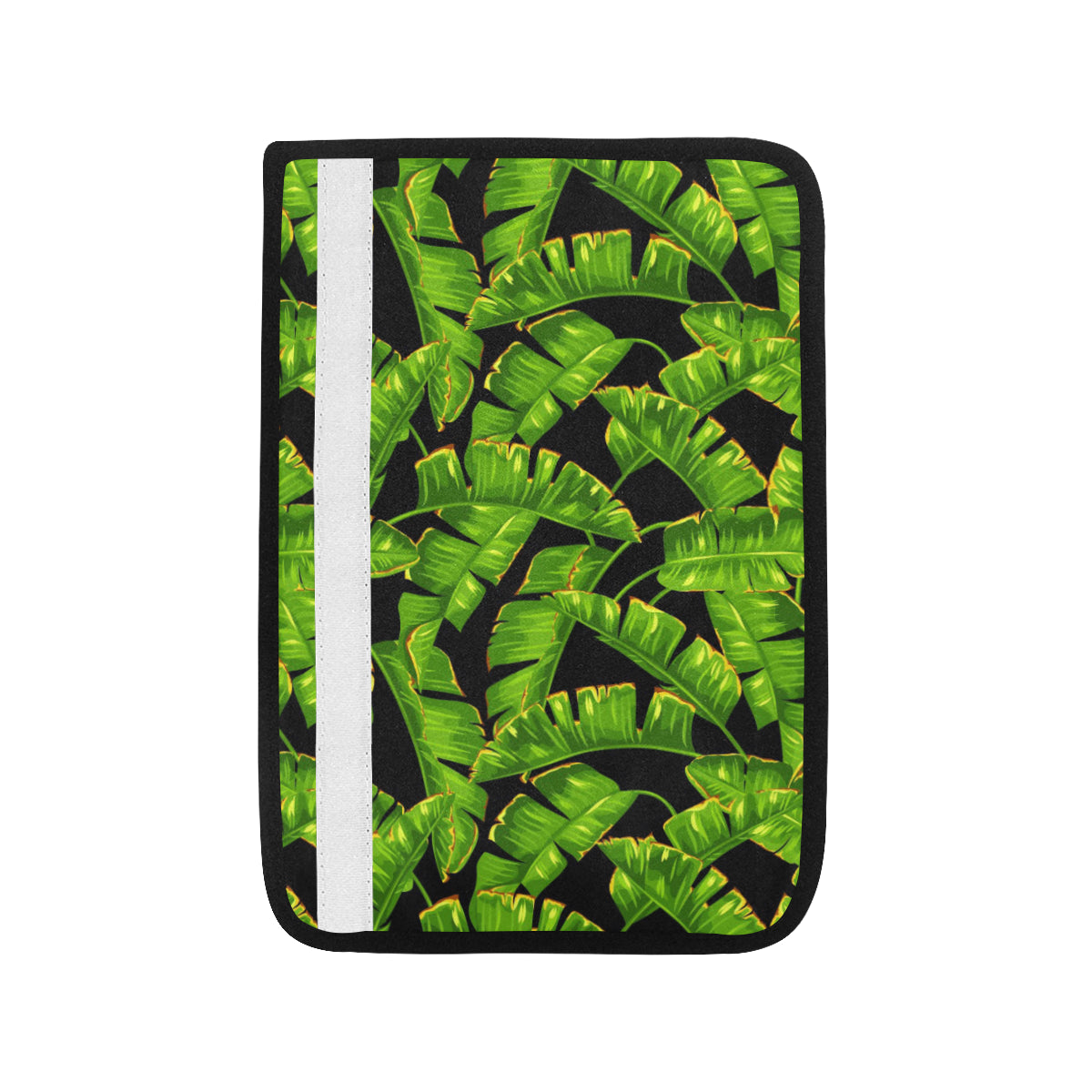 Banana Leaf Pattern Print Design BL06 Car Seat Belt Cover