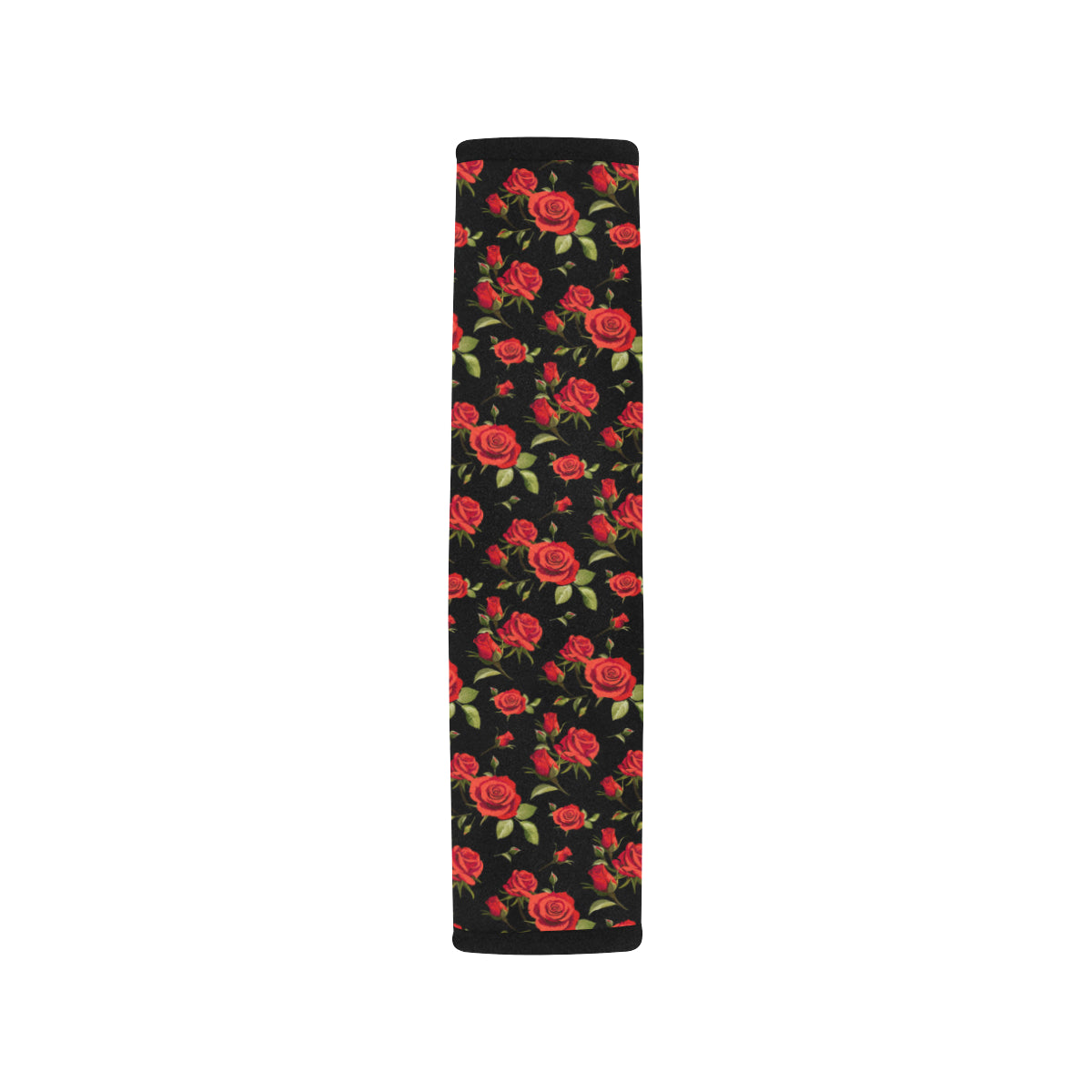 Red Rose Themed Print Car Seat Belt Cover