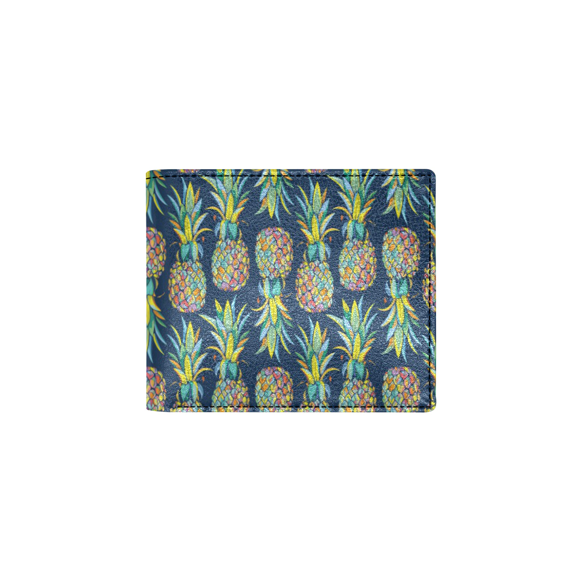 Pineapple Color Art Men's ID Card Wallet