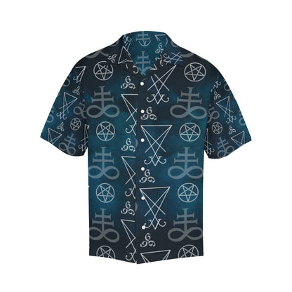 Pentagram Pattern Print Design A03 Men's Hawaiian Shirt