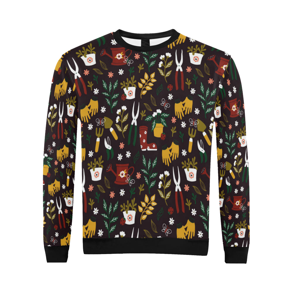 Gardening Pattern Print Design G05 Men Long Sleeve Sweatshirt