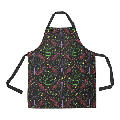 Cello Neon Pattern Print Design 02 Apron with Pocket