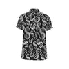 Money Pattern Print Design 02 Men's Short Sleeve Button Up Shirt