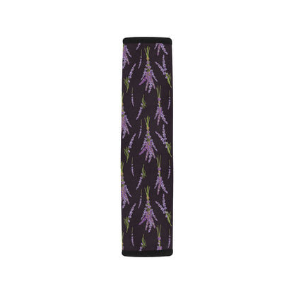 Lavender Pattern Print Design LV05 Car Seat Belt Cover