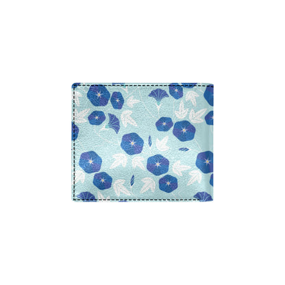 Morning Glory Pattern Print Design MG07 Men's ID Card Wallet