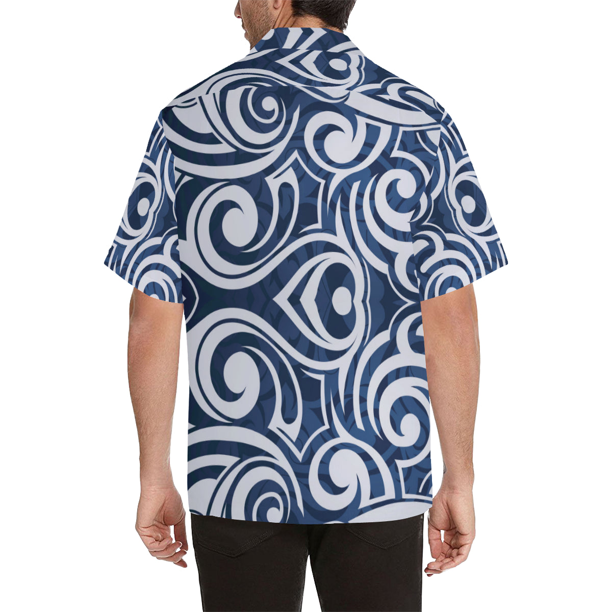 Maori Pattern Print Design 01 Men's Hawaiian Shirt