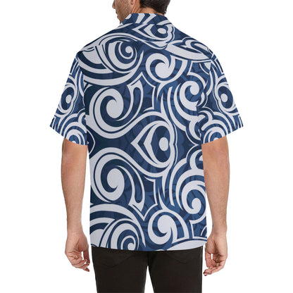 Maori Pattern Print Design 01 Men's Hawaiian Shirt