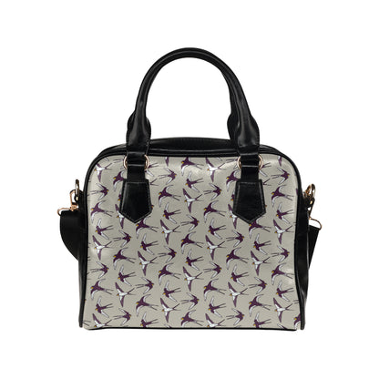 Swallow Bird Pattern Print Design 03 Shoulder Handbag
