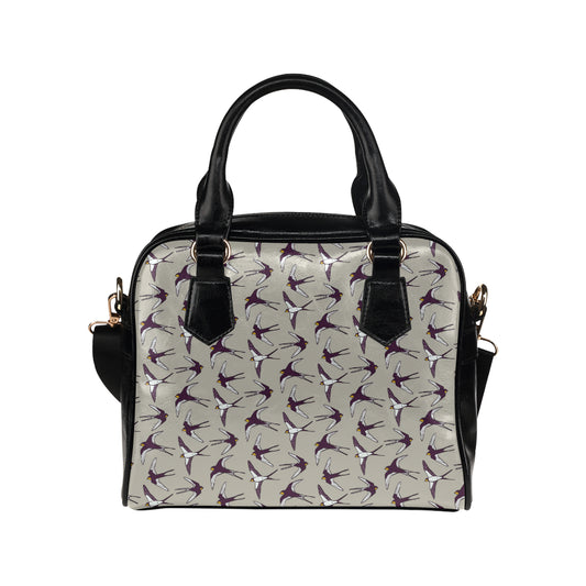 Swallow Bird Pattern Print Design 03 Shoulder Handbag