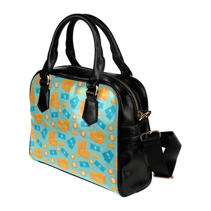 Money Pattern Print Design 03 Shoulder Handbag
