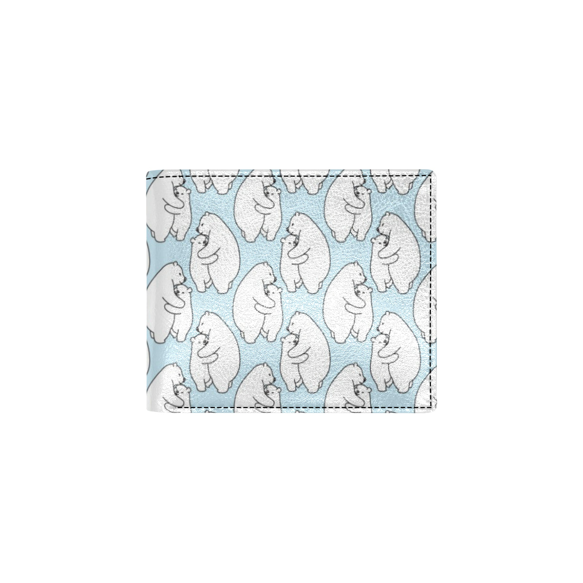 Polar Bear Pattern Print Design PB08 Men's ID Card Wallet