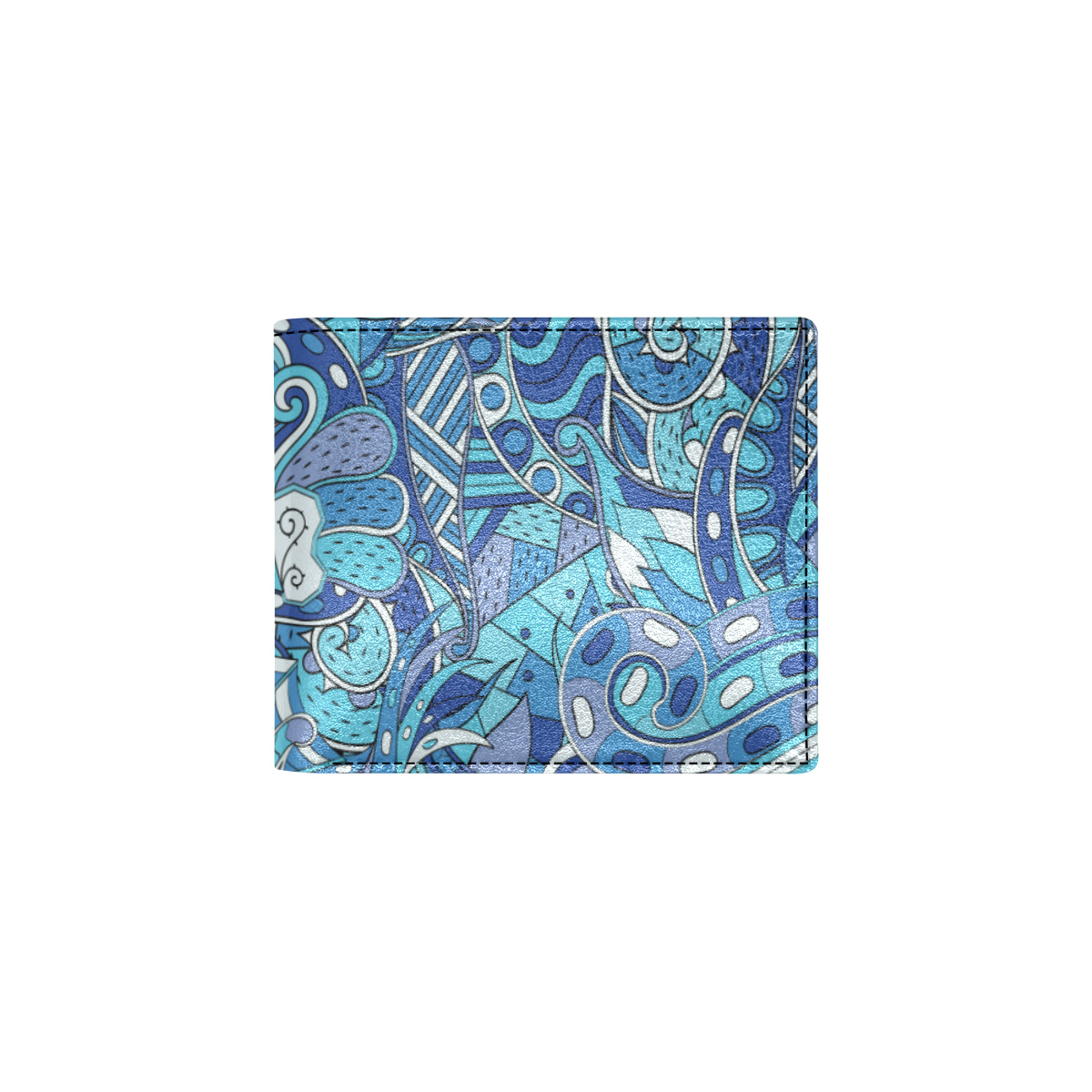 Funky Retro Pattern Print Design A02 Men's ID Card Wallet