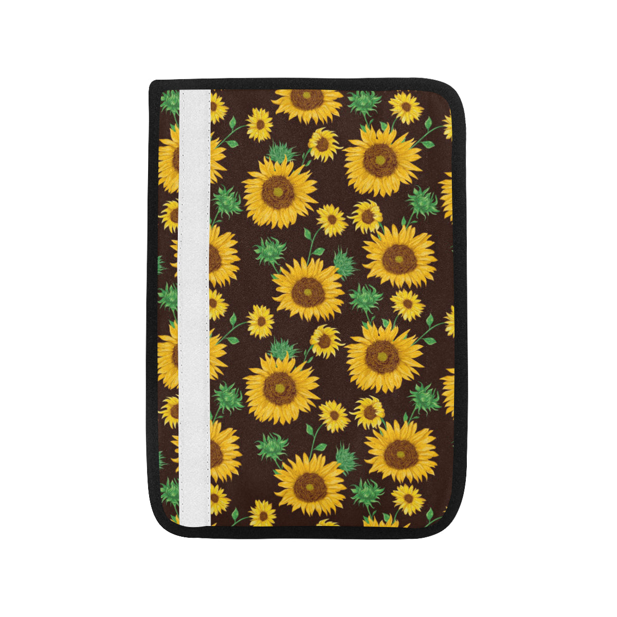 Sunflower Pattern Print Design SF01 Car Seat Belt Cover