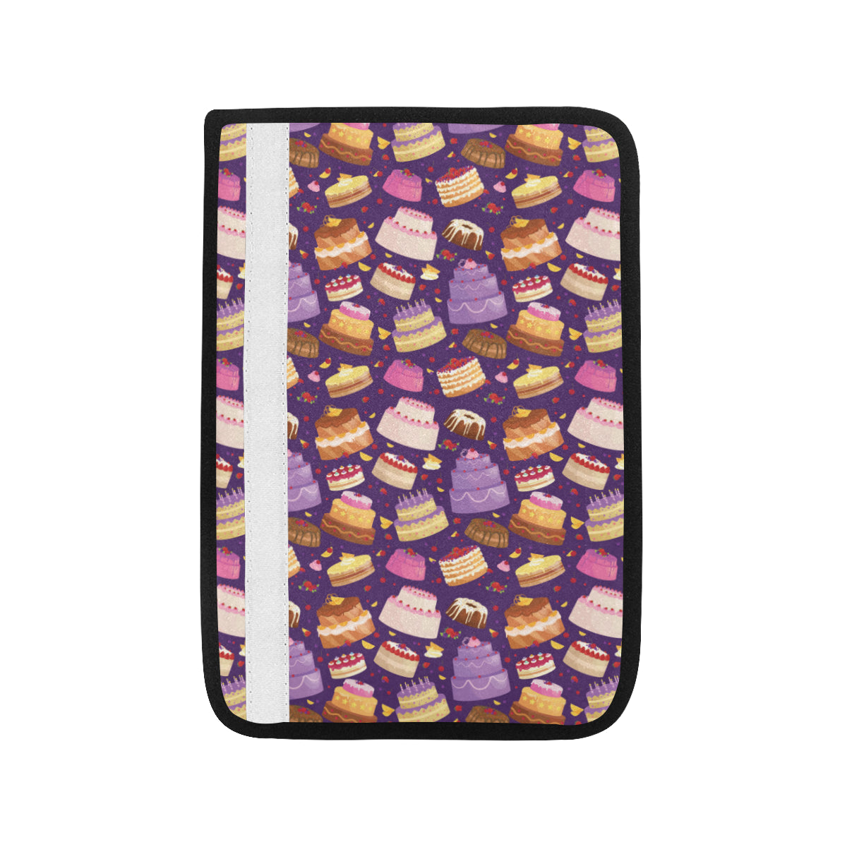 Cake Pattern Print Design 05 Car Seat Belt Cover