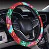 Hibiscus Hawaiian Flower Steering Wheel Cover with Elastic Edge