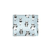 Panda Pattern Print Design A01 Men's ID Card Wallet