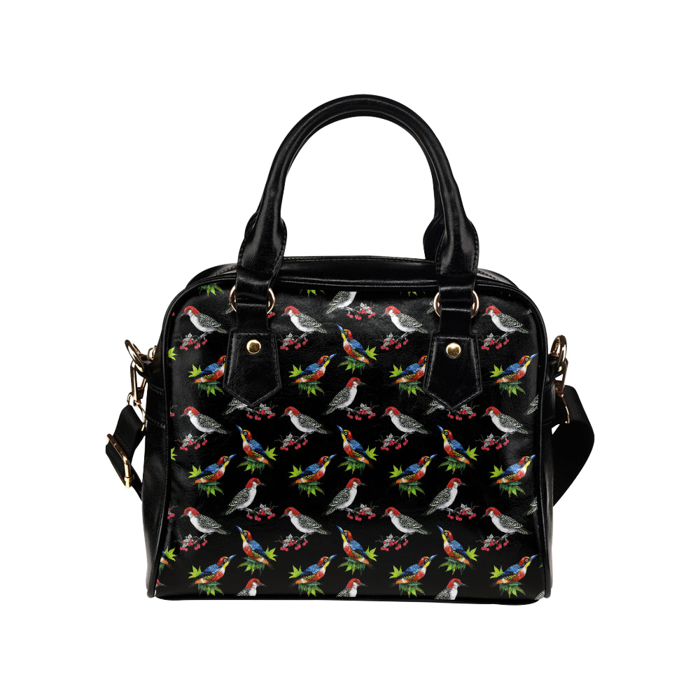 Birds Pattern Print Design 06 Shoulder Handbag