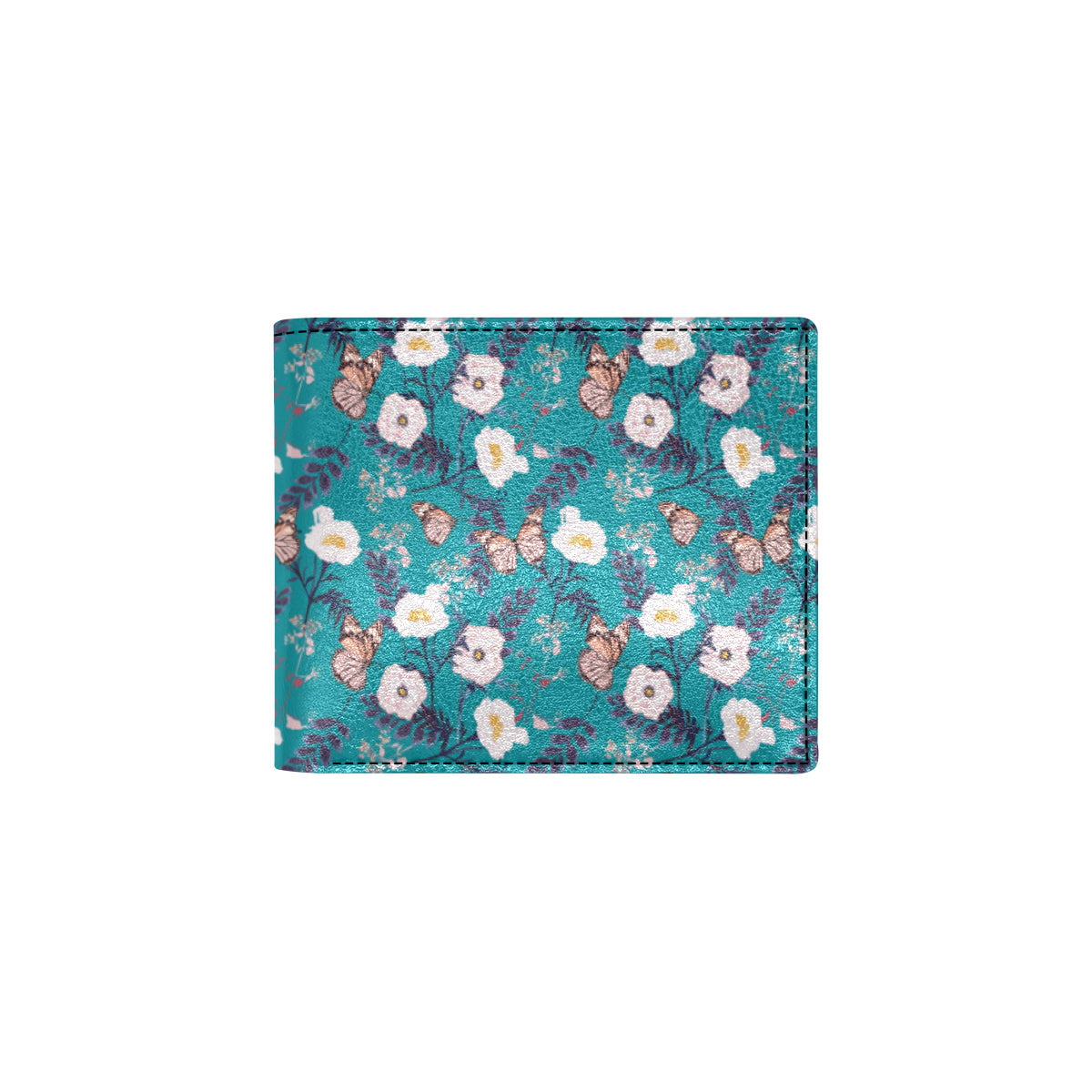 Butterfly Pattern Print Design 012 Men's ID Card Wallet