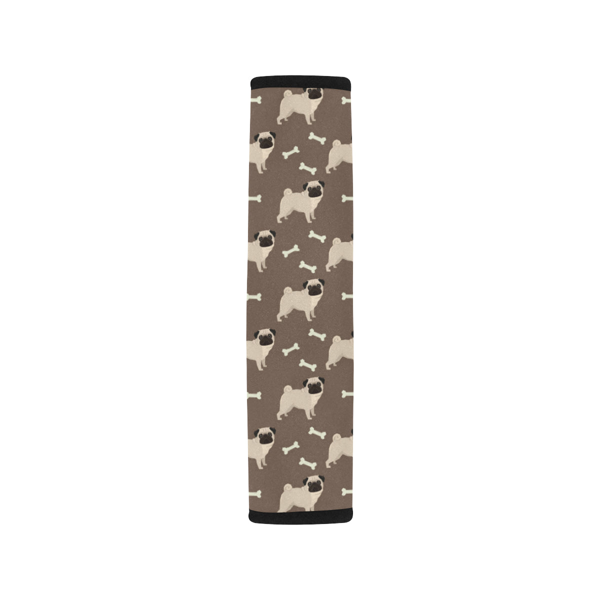 Pug Pattern Print Design A02 Car Seat Belt Cover