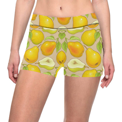 Pear Pattern Print Design PE05 Yoga Shorts