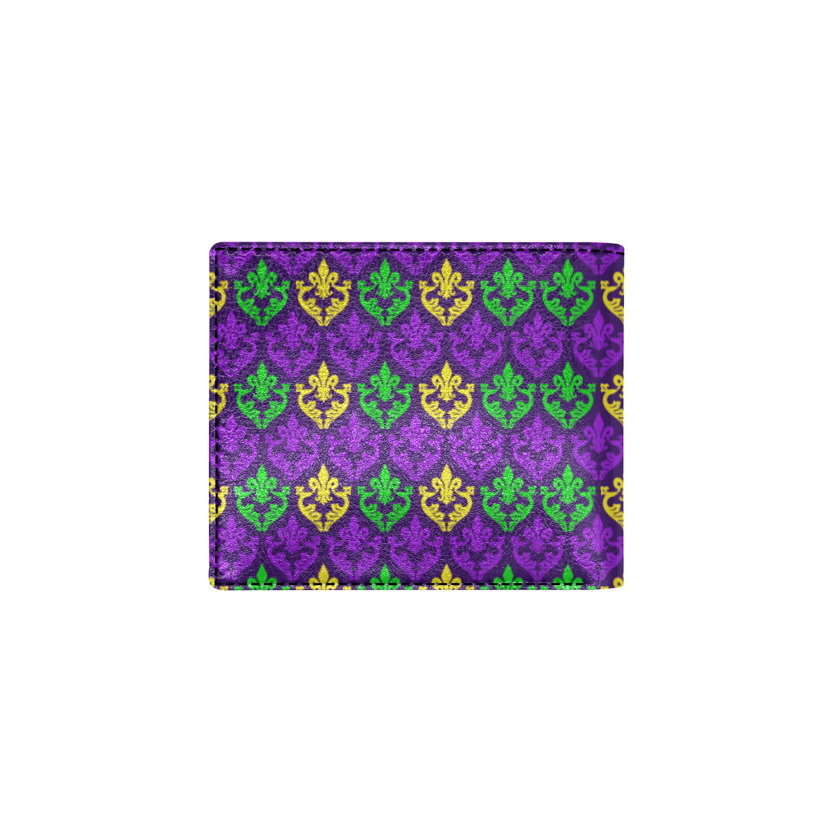 Mardi Gras Pattern Print Design 02 Men's ID Card Wallet
