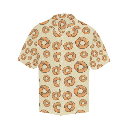 Bagel Pattern Print Design 03 Men's Hawaiian Shirt