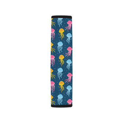 Jellyfish Pattern Print Design 04 Car Seat Belt Cover