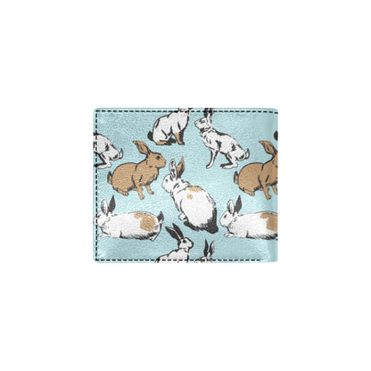 Rabbit Pattern Print Design RB018 Men's ID Card Wallet