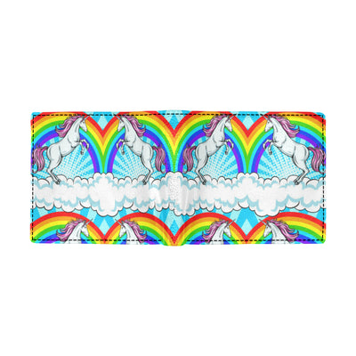 Unicorn Rainbow Men's ID Card Wallet