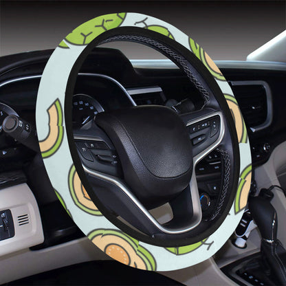 Cantaloupe Pattern Print Design 02 Steering Wheel Cover with Elastic Edge