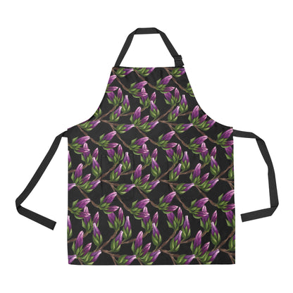 Magnolia Pattern Print Design MAG010 Apron with Pocket